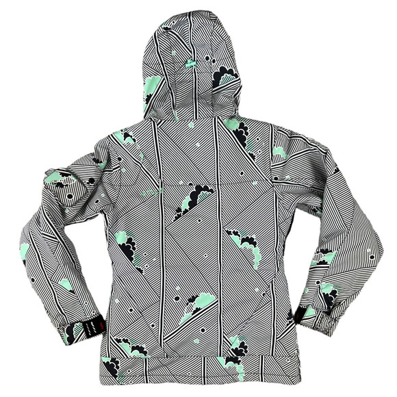 FourSquare Snowboard Women Striped Jacket Size Medium - Picture 2 of 7